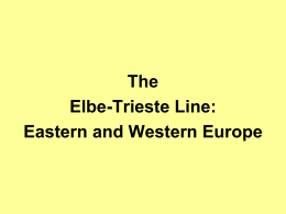 Elbe-Trieste Line - AP European History