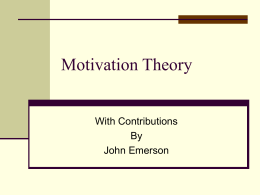 Motivation Theory - cte