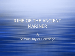 RIME OF THE ANCIENT MARINER