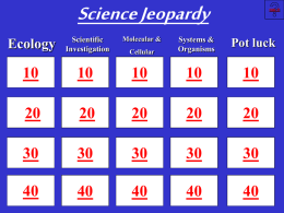 Biology SOL Review #3