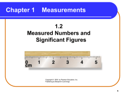 Measured Numbers