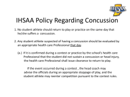 Concussion in Sports www.nfhslearn.com