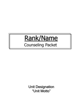 Click to file - Army Counseling Online
