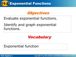 exponential function