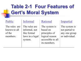 Figure 2-1: Basic Components of a Moral System