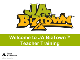 JA BizTown - TeacherTube