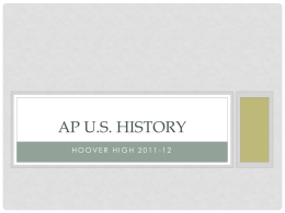 AP US History - mrsmurphyhoover