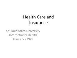 Health Care and Insurance - St. Cloud State University