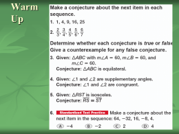 2.5 Postulates and Paragraph Proofs