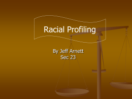 Racial Profiling - The Astro Home Page