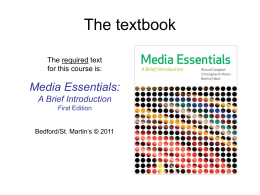 Media Essentials - Macmillan Learning
