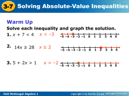 3.6 Abs value inequal