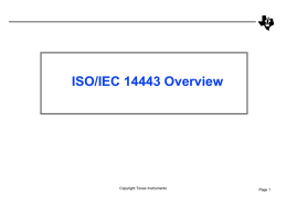 ISO/IEC 14443 Overview - TI E2E Community