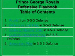 Multiple Fronts from Prince George 3-5-3 Defense