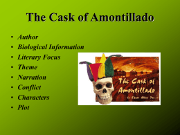 Cask of the Amontillado powerpoint