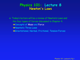 Physics 106P: Lecture 1 Notes