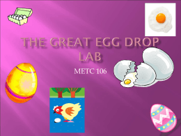 the great egg drop lab - Ivy Tech -