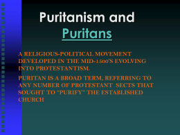 PURITANism