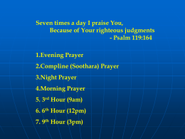 Evening Prayer - Indian Christianity