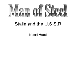 Stalin and the USSR - US-History-Twinsburg