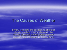 12.1 The Causes of Weather