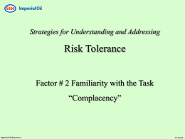 Familiarity with the Task