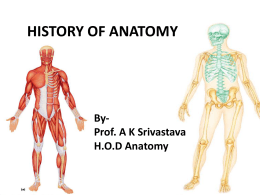 History Of Anatomy - King George`s Medical University