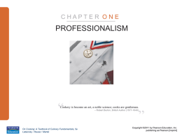 Professionalism - CulinarySkills1