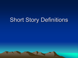 Short Story Definitions8
