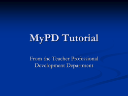 MyPD - Ihs-pd