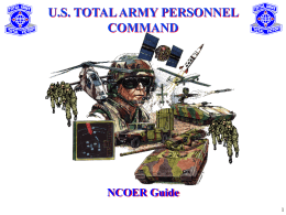 Army NCOER Guide