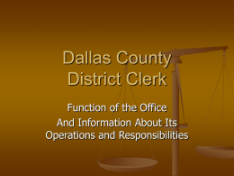 Dallas County District Clerk