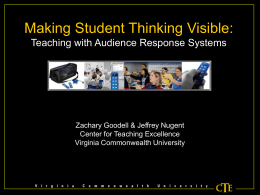 Teaching with Audience Response Systems