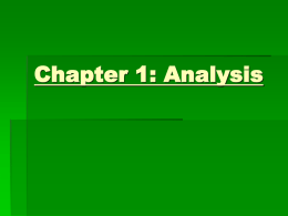 Chapter 2: Analysis - scottishschools.info