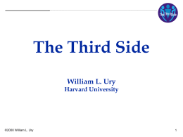 Presentation on the Third Side