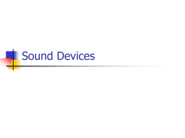 sound devices ppt