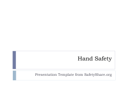 Hand Safety - SafetyShare.org