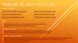 Websites to help you start