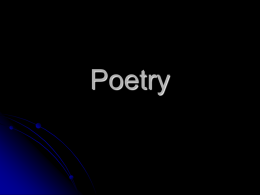 Poetry - hcwiltshire