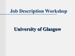 Job description writing workshop presentation