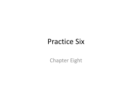 Practice for Chapter Eight