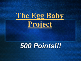 The Egg Baby Project - El Sereno Middle School