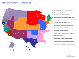 2007 RPC Territories – West Coast