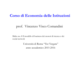 Diapositiva 1 - Facoltà di Economia
