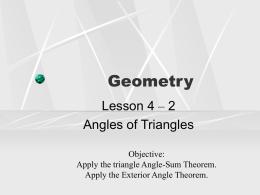 Applied Geometry