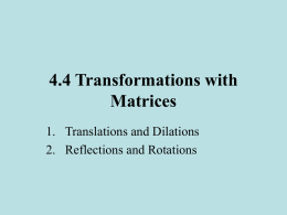 4.4 geometric transformations with matrices