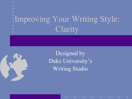 Strategies for More Effective Written Communication