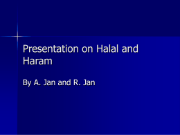 Halal and Haram Presentation