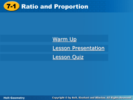 7.1 Ratio and Proportion PP Use Me