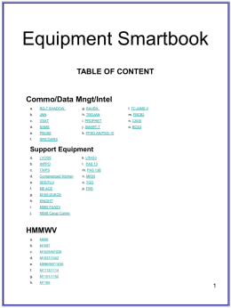 Equipment Smartbook